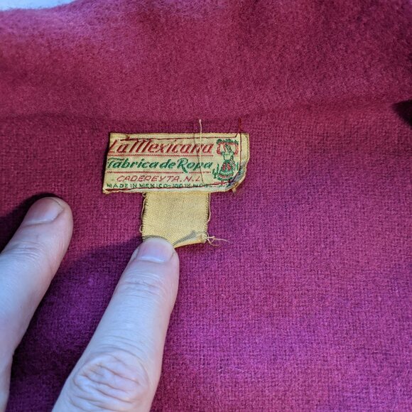 La Mexicana 50’s Vintage Wool Mexico Tourist Jacket Felt Applique Dancers READ - Picture 8 of 16
